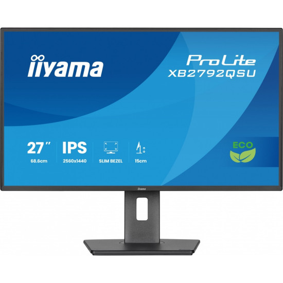 Monitor 27 cali XB2792QSU-B1   IPS,QHD, HAS (150) PIVOT,              120Hz,HDMI,DP, 350cd,1500:1, cienkie ramki, 2xUSB 3.2, ErP B 