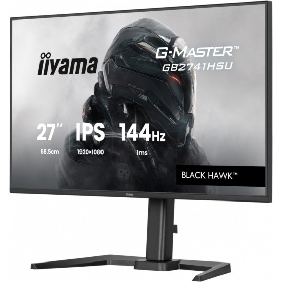 Monitor 27 cali GB2741HSU-B1 IPS,FHD,144Hz,1ms,2xUSB,350cd,HDMI,DP,  HAS (150) PIVOT 
