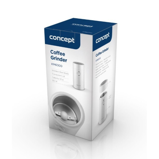 Młynek do kawy biały KM6000 