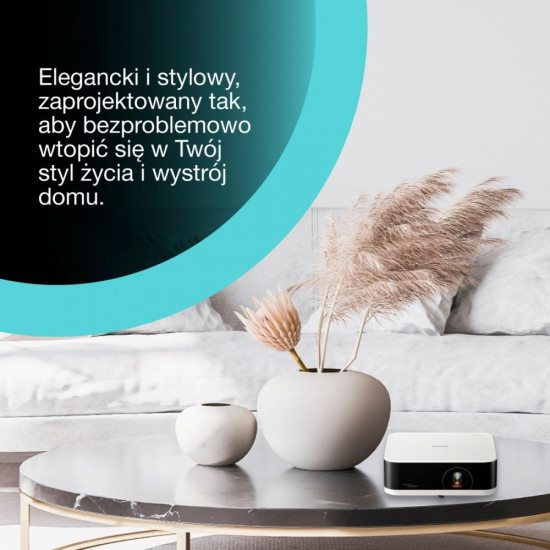 Projektor mini laser EF-61W FHD/700L/5m:1/1.6kg biały