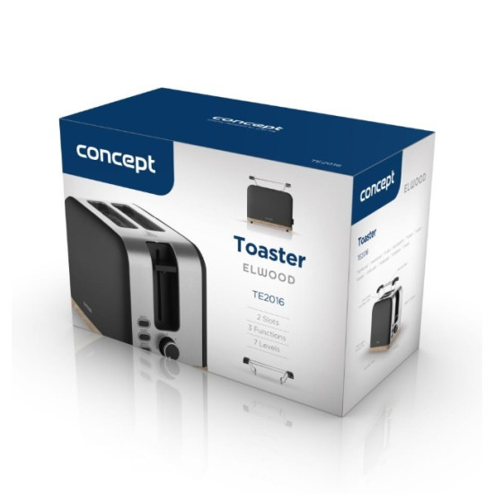 Toster Elwood czarny TE2016 