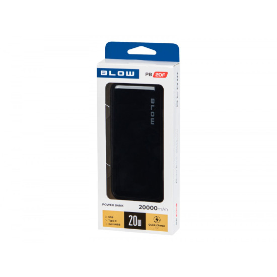 PowerBank 20WPB20F PD 20W 20000mAh Czarny 