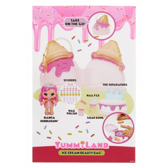 Lalka Yummiland Beauty Bag + Lip Gloss, Ice Cream 