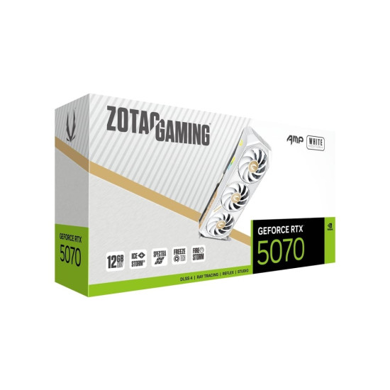 Karta graficzna GeForce RTX 5070 AMP 12GB GDDR7 192bit 3DP/HDMI biała
