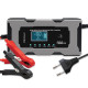 Mikroprocesorowa ładowarka 12V 10A | Prostownik z funkcją naprawy do akumulatora AGM GEL LiFePO4 | LCD 