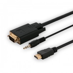 Adapter HDMI (M) -VGA (M)  + audio  CL-198