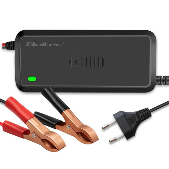 Mikroprocesorowa ładowarka 12V | 5A | prostownik do akumulatora  AGM GEL SLA | 6-stopniowe ładowanie 