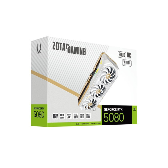 Karta graficzna GeForce RTX 5080 SOLID OC 16GB GDDR7 256bit 3DP/HDMI biała