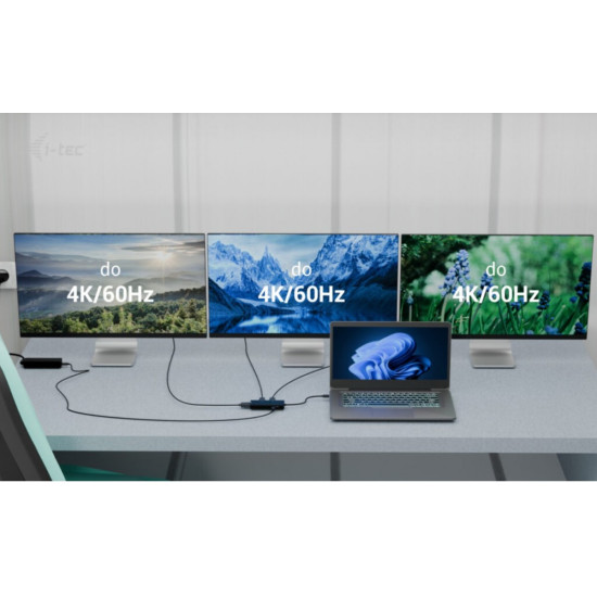 Stacja dokująca USB-C Triple 4K HDMI Video Adapter Power Delivery 100W 