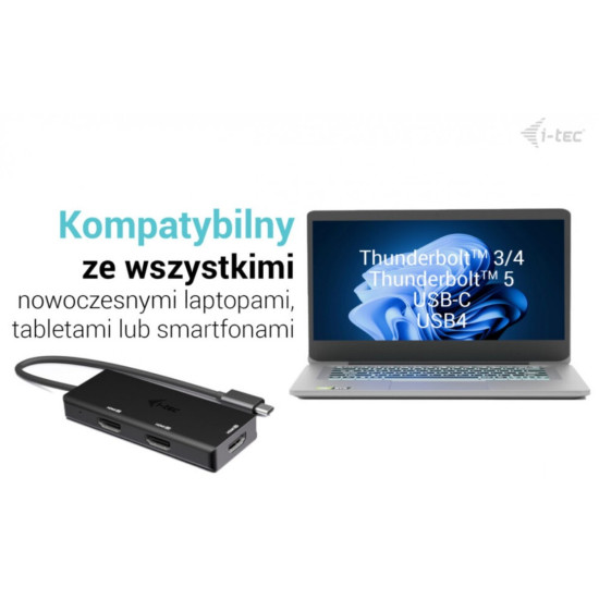 Stacja dokująca USB-C Triple 4K HDMI Video Adapter Power Delivery 100W 