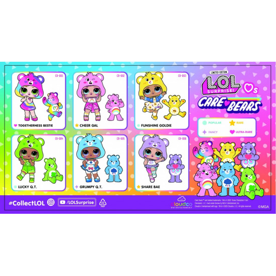 Lalka L.O.L. Surprise Loves Care Bears Tots Mix