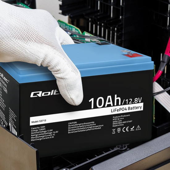 Akumulator LiFePO4 litowo-żelazowo-fosforanowy | 12.8V | 10Ah |  128Wh | BMS 