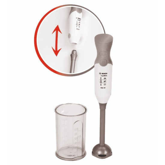 Blender Bosch z pojemnikiem srebrny 