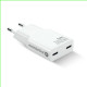 Ładowarka sieciowa SUPER SLIM QC 4+ 30W 2XUSB-C biała SC-385Q