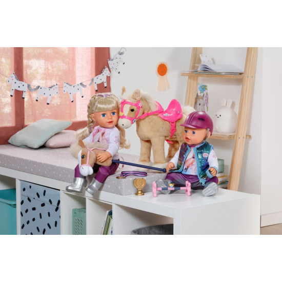 Zestaw Hobby Horse dla lalki Baby Born 43 i 36 cm