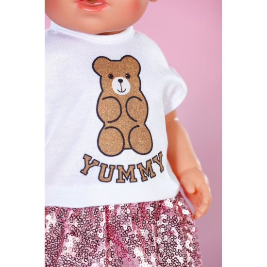 Ubranko w stylu glamour dla Baby Born 43 cm 