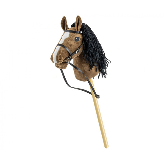 Koń na kiju Hobby Horse Dark Brown brązowy