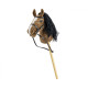Koń na kiju Hobby Horse Dark Brown brązowy