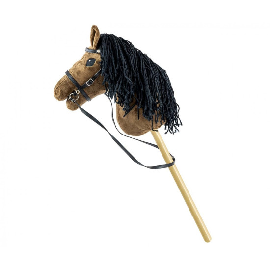 Koń na kiju Hobby Horse Dark Brown brązowy