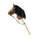 Koń na kiju Hobby Horse Dark Brown brązowy