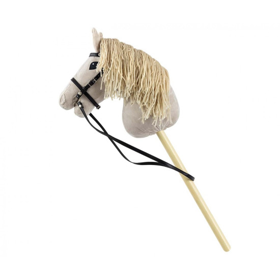 Koń na kiju Hobby Horse Light Grey szary