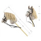 Koń na kiju Hobby Horse Light Grey szary