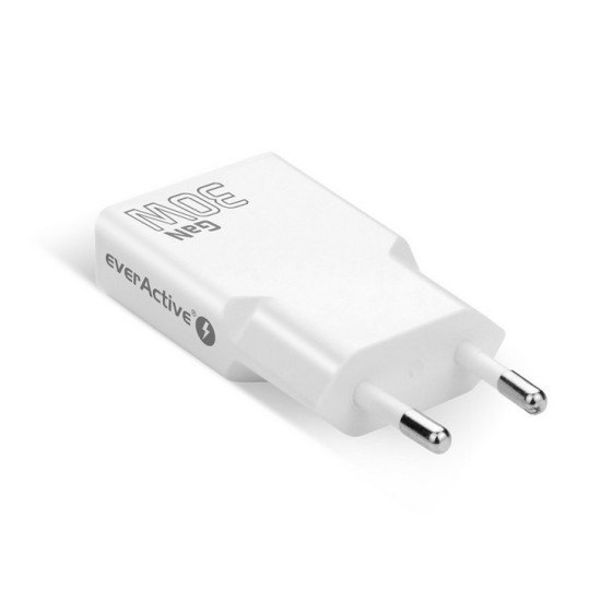 Ładowarka sieciowa SUPER SLIM QC 3.0 30W 1XUSB 1XUSB-C biała SC-380Q 