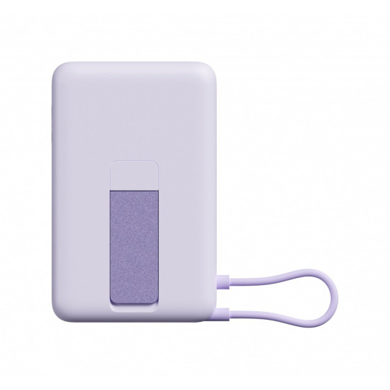 PowerBank Magnetic 10000 z podstawką fioletowy