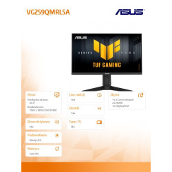Monitor 24.5 cala VG259QMRL5A IPS 310Hz HDMIx2 DP głośniki