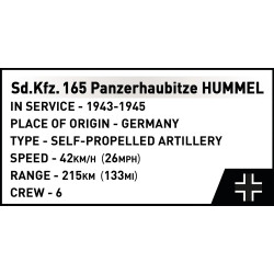 Klocki Panzehaubitze Hummel 1118 klocków