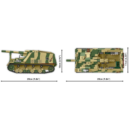 Klocki Panzehaubitze Hummel 1118 klocków