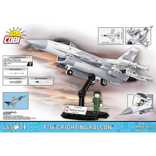 Klocki F-16C Fighting Falcon 463 klocków