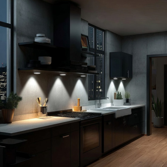 Lampa zestaw 6 LED Energy z pilotem na baterie 3xAAA MCE165