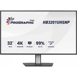 Monitor 31.5 cala ProGraphic HB3201UHSNP-B1 4K,IPS BLACK 2.0,450cd,VESA USB-c dock(PD:96W),HDMI,DP,DAISY/CHAIN,4xUSB,RJ45,3000:1,sRGB:100%,DCI-P3:99%,