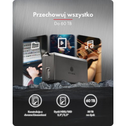 Obudowa IB-RD3720-CU3 RAID 2x2,5/3,5 SATA HDD 