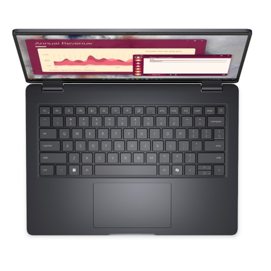 Laptop Dell Pro 14 PC14250 W11P C7 150U/16GB/512GB CL25/FgrPr/FHD IR Cam&Mic/WLAN+BT|14.0 FHD+|BcklKb/3C/65W/3YPS Magnetite color, textured finish