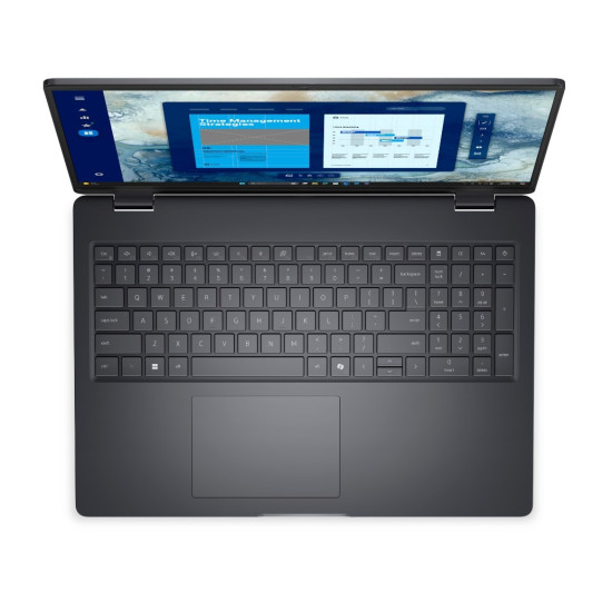 Laptop Dell Pro 16 PC16250 W11P C7 150U/16GB/512GB CL25/FgrPr/FHD IR Cam&Mic/WLAN+BT/16.0 FHD+/BcklKb/3C/3YPS Magnetite color, textured finish