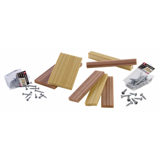 Zestaw Creative Construction: Drewno, Gwoździe i Śruby
