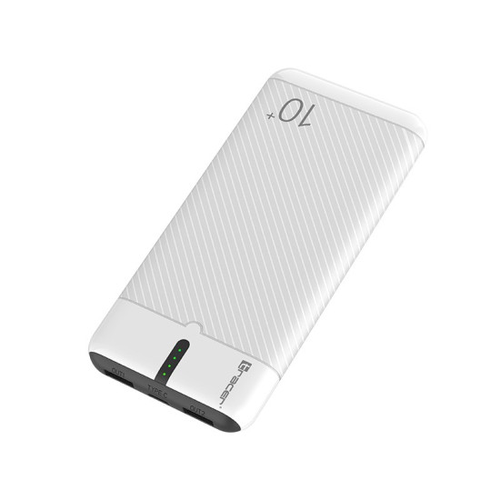 PowerBank EnerGo 10000mAh biało-czarny
