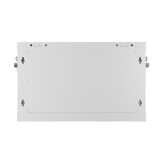 Szafa instalacyjna rack wisząca 19 cali 6U 600x450 drzwi perforowane (flat pack) szara