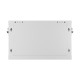 Szafa instalacyjna rack wisząca 19 cali 6U 600x450 drzwi perforowane (flat pack) szara