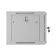 Szafa instalacyjna rack wisząca 19 cali 6U 600x450 drzwi perforowane (flat pack) szara