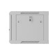Szafa instalacyjna rack wisząca 19 cali 6U 600x450 drzwi perforowane (flat pack) szara