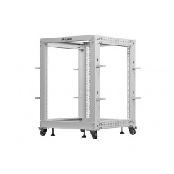 Stojak Open rack 19 cali 15U 600x600-1100 regulowany szary