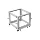 Stojak Open rack 19 cali 9U 600x600-1100 regulowany szary