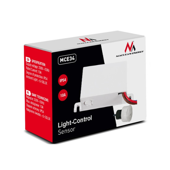 Czujnik zmierzchowy zewnętrzny (sonda) 2000W MCE34