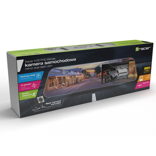 Kamera samochodowa 4.0D FHD Mensa (G-sensor, parking, motion, rear) 