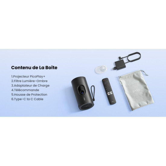 Projektor picoPlay, zestaw: stojak+powerbank 