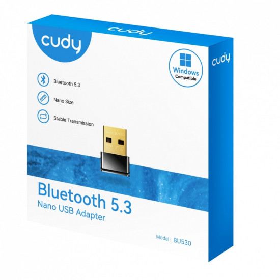 Adapter Bluetooth 5.3 Nano USB, Nano Size, USB 2.0,Win11/10 