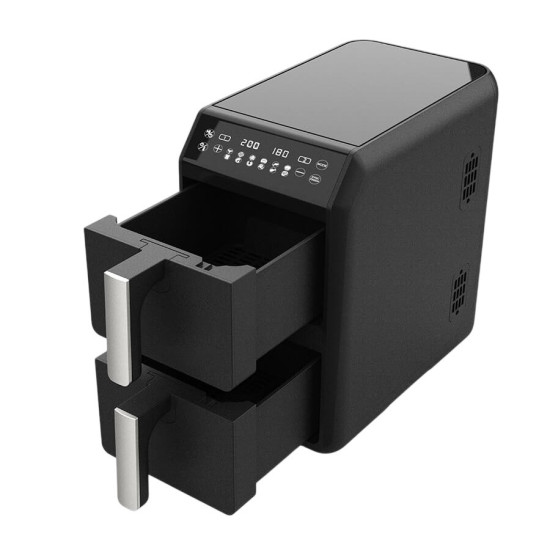 Frytownica beztłuszczowa podwójna pionowa 5l + 5l  2400W  MR-761